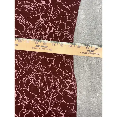 Duluth Trading Co NoGa Naturale Dress Womens Xs Red Short Sleeve Cotton Pockets