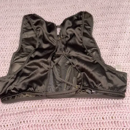 Victoria's Secret  Taupe Lingerie crop top Gray size M