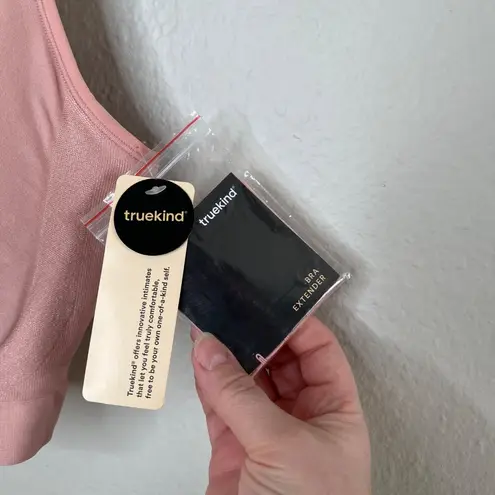 Truekind Womens 4XL Pink Bra Daily Comfort Wireless Shaper with extenders Size 4X