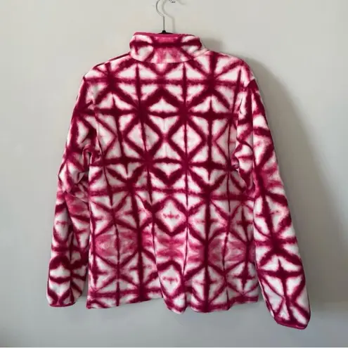 Patagonia  Shibori Pink Diamond Tie Dye Synchilla Sweater Size Medium Fleece
