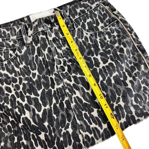 Mother The Vagabond Mini Fray distressed leopard