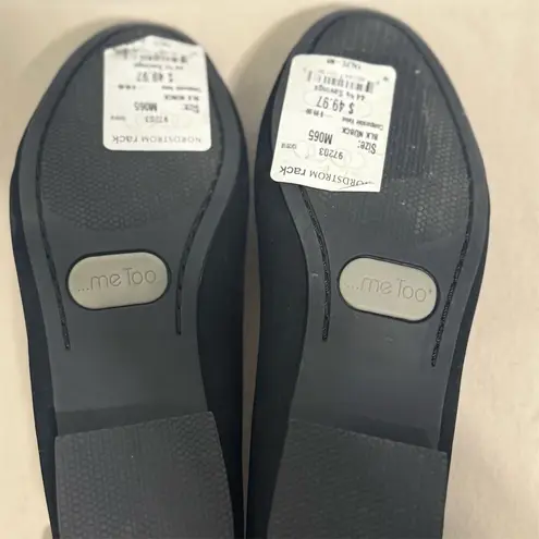 Me Too Yale Loafer Flat Black Nubuck Suede Slip On Shoe Size 6.5M Preppy Classic