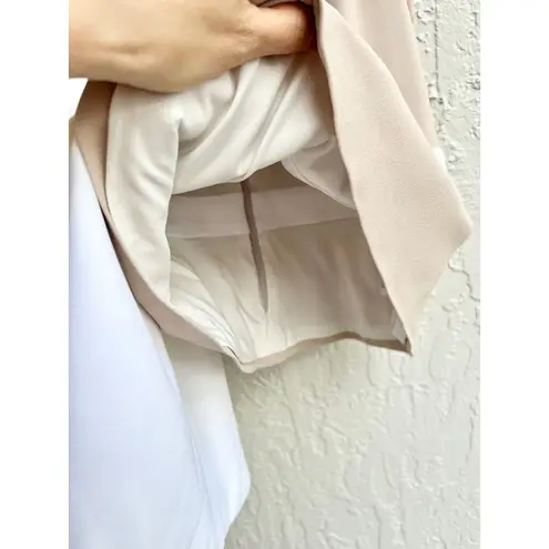 Cushnie et Ochs Sleeveless Overlapping Panel Top White Beige Women's Size US 6