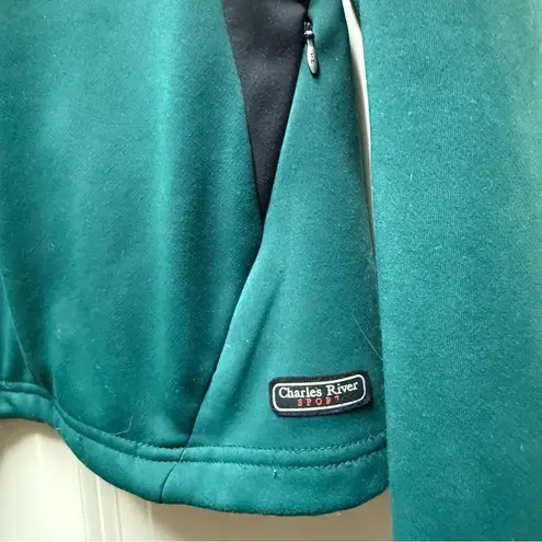 Charles River Apparel Dartmouth College Women's Green & Black Full Zip Up Track Style Jacket Large