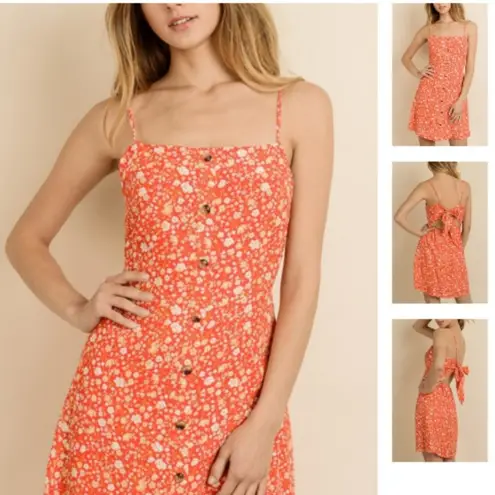 Dress Forum Button Down Flower Dress Small S