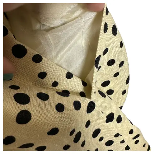 Givenchy Nouvelle Boutique Polka Dot Midi Dress Black Cream Approx Size Small