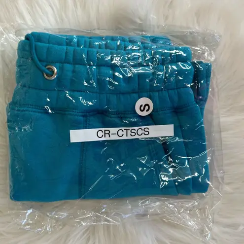 The Comfy And Ready Terry Shorts in Cyan