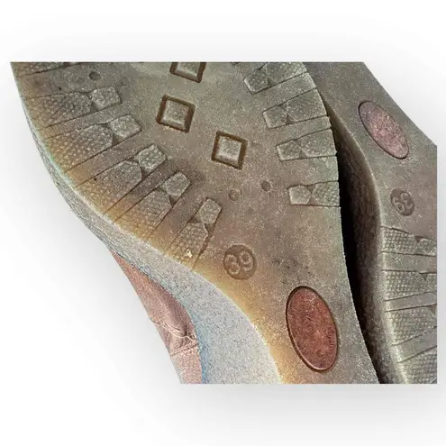 KOAH Brown Leather Ankle Boots Rubber Sole Tread Pattern Casual Style Size 39 Tan