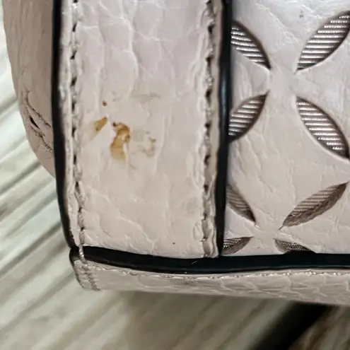 Kate Spade  Perri Lane Mini Romy Satchel In Beige Leather