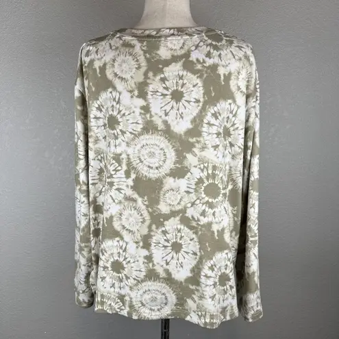 Koolaburra by Ugg Cloud Jersey Straight Leg Pajama Size M Cashmere Beige Tie Dye