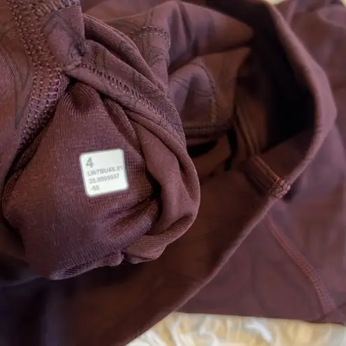 Lululemon  Align HR Shorts  6” Linear Wordmark Goodnight Plum Size 4 NWT thumbnail 9