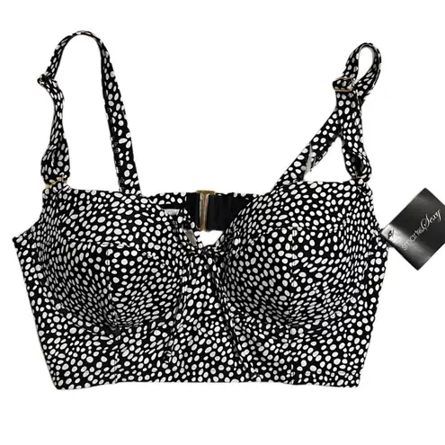 Smart & Sexy Longline Underwire Bikini Swim Top SIZE 34D