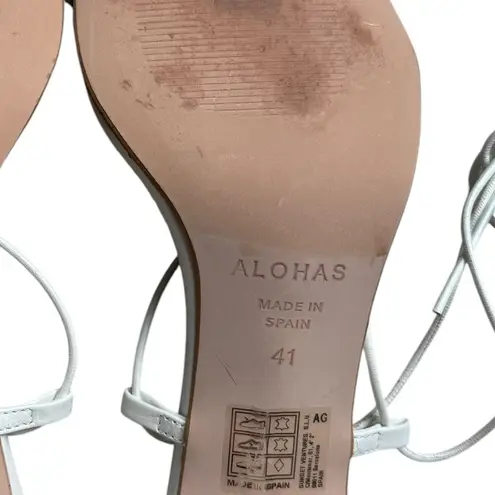 ALOHAS - Bellini Lace Up Strappy Heels Sz 41