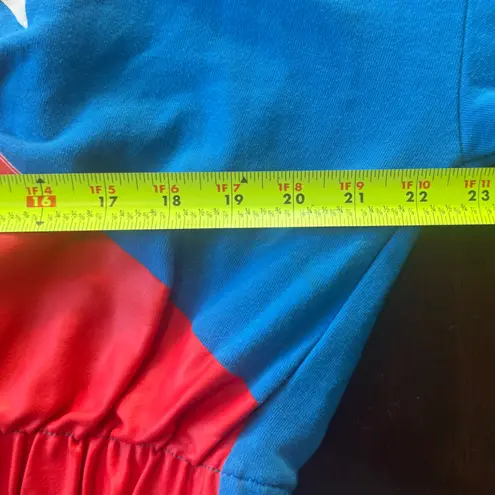 Lo Harris "I Have a Voice" Faces Graphic Sweatshirt Teal Oversized Women’s Large Blue