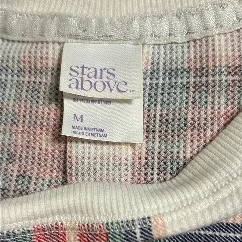 Stars Above Red and Blue Plaid Pajama Set NWOT