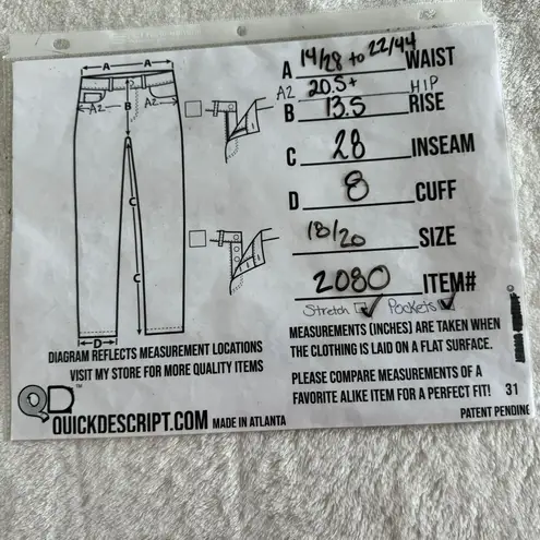 Woman Within Wide Leg Knit Pants Womens Size 18/20 L Black Pull On Soft Stretch