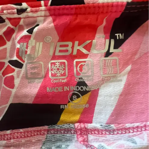 IBKUL Vibrant Pink and Yellow Athletic Golf Tennis Pickle Ball Skort Size (S)