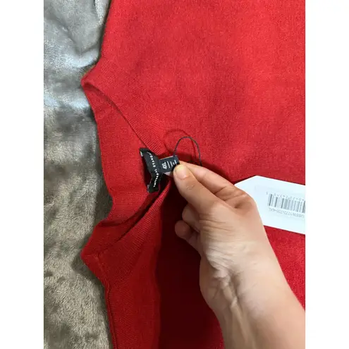 Universal Standard NWT Universal Standard Size 4XL (38-40) Red Crew High Neck Sweater Tank Shirt