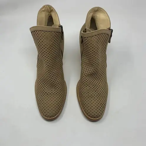 Paul Green Bonzai Perforated Bootie Sisal Nubuck Size 6.5/US 9