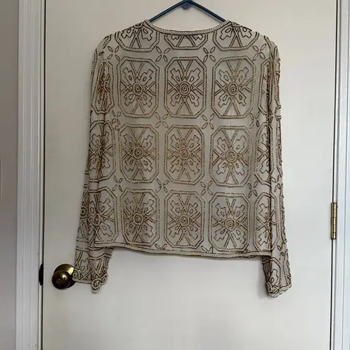 Scala Gold Beaded Women's Jacket