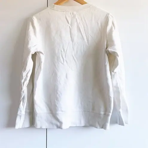 Crew Sweater Queens Guard Soldier Print in Ivory Size 4