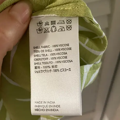 Cleobella Remington Lime Green Palm Print Romper