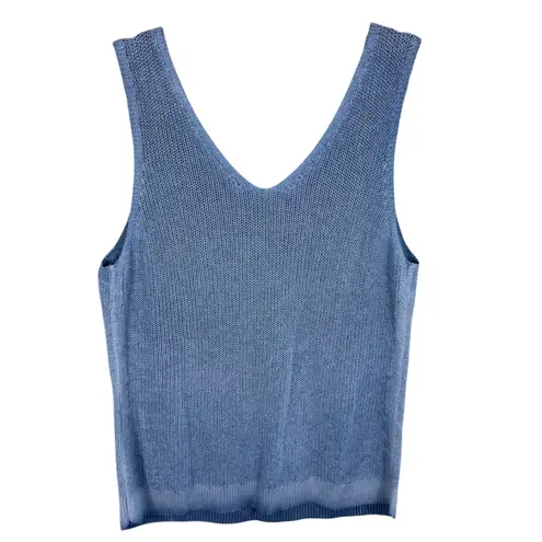 Charlie B Blue Loose Knit V