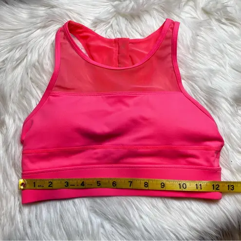 Zyia Active All Star One More Rep Neon Pink Racerback Sports Bra. Size Small.