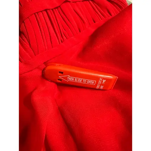 Mac Duggal IEENA for 55379 Red Chiffon A-Line Ballgown Women's Sz 2 NWT