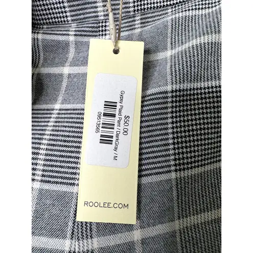 Roolee  Womens Plaid Palazzo Wide Leg Pants Pull On Size Medium New Office Work