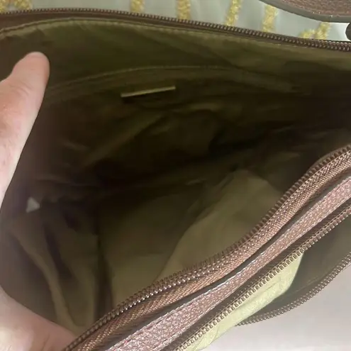 Giani Bernini Elegant Brown woven pattened Women's shoulder Bag