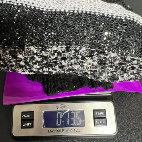 INC International Concepts Womens Sweater Size 3X Sequin Party Event Evening Black