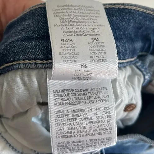 Mother Jeans The Insider Crop Step Chew Dancing On Coals Sz 24 Blue