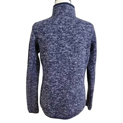 Antigua New England Patriots Women's Sz M Fortune Half-Zip Sweater - Heather Nav