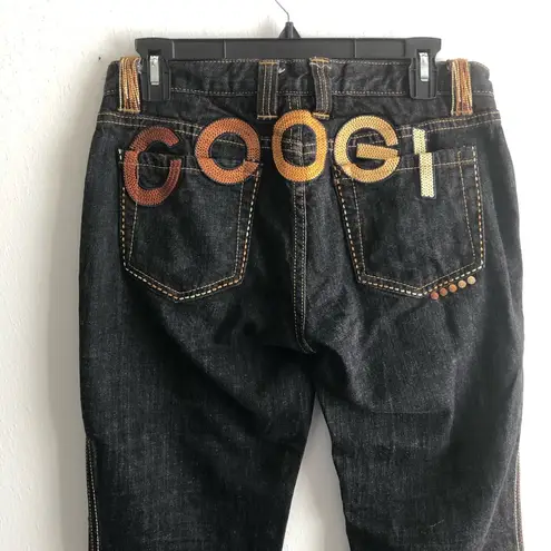 COOGI Denim Jeans Embroidered Logo on Butt Pockets Straight Leg Sz 9/10 EUC