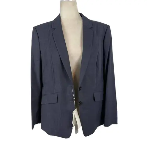 Hugo Boss New Women's 12 Jalouise Longline Stretch Wool Blend Blazer Career Job