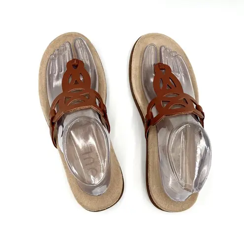 Natural Soul Naturalizer Women's Janice Flat Sandal Brown Size 8