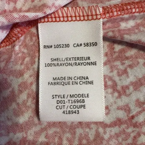 Joie  Orange White Loose Fit Tank Top Women’s XS Free People Style SUMMER BEACH