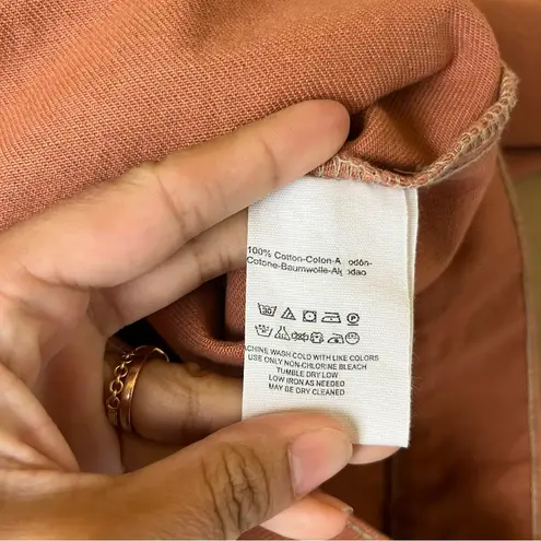 Free People  Denim Slouchy Eisenhower Jacket in Terracotta