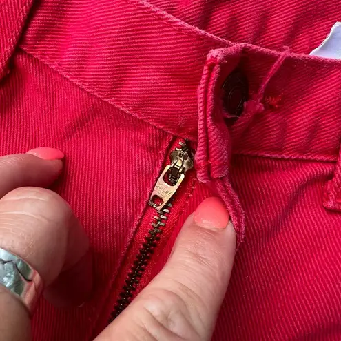 Vintage 90s Newport News Red High Waist Mom Jeans Size 4