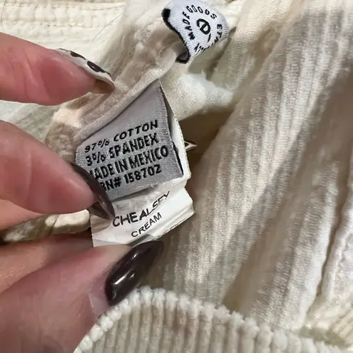 ETICA Jacket Cream Courdory Small Chelsey Mini Crop Utility Trucker Pockets NWT