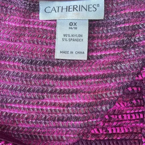 Catherines purple black swim cover