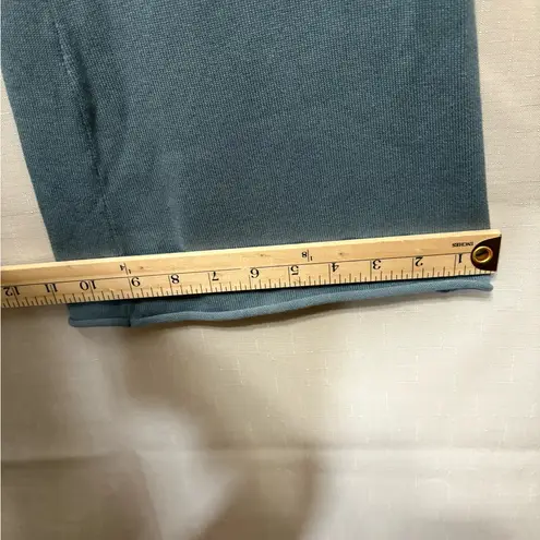 Camila Coelho Aviva knit fabric Blue Flare Pants with High-Rise Waist,REVOLVE