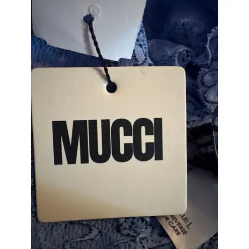 Brand New Mucci Women's Size Large Fiore AZ Blue Lace Shorts Sleepwear Size M