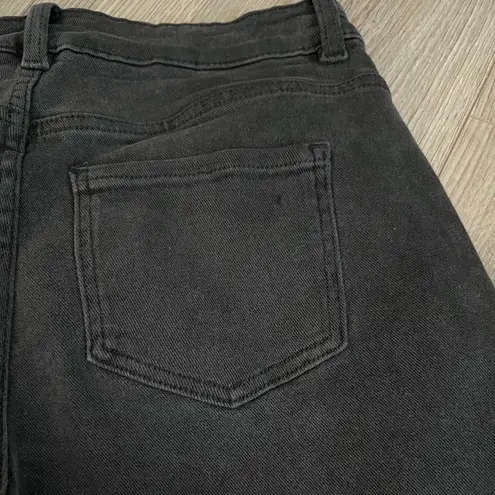 Universal Standard Etta High Rise Straight Leg Crop Jean | Washed Black | 8