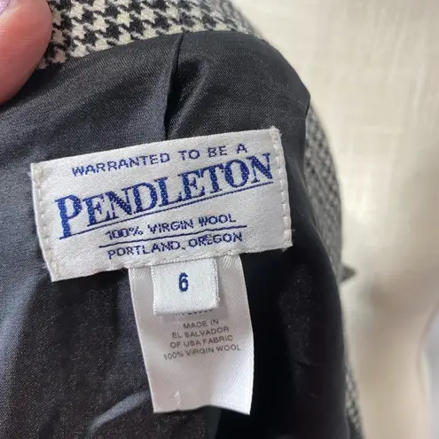 Pendleton Vintage  houndstooth blazer size 6 - Image 14