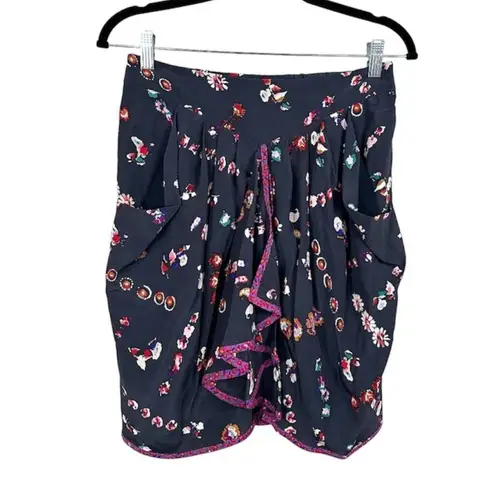 Rebecca Taylor Runway Skirt in Midnight