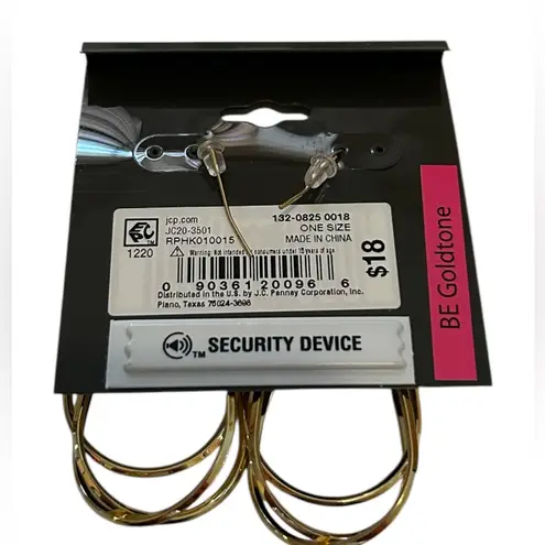 Too Faced Full Size Lip Injection & Bold Elements Gold Tear Drop Earrings