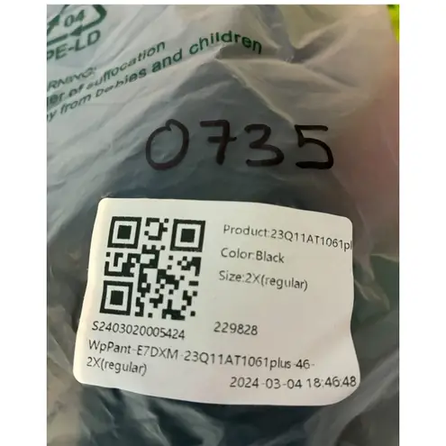 Halara  Black Wide Leg Pleated Palazzo Pants Plus Size 2X Waffle Curvy Plus!