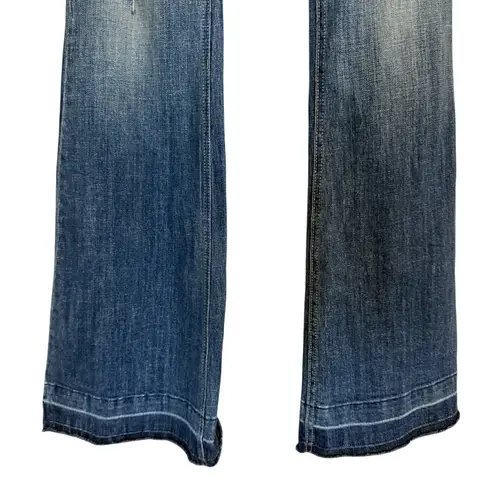 Evereve Pistola Distressed Flare Jeans Style P8123 Medium Wash Women’s Size 27